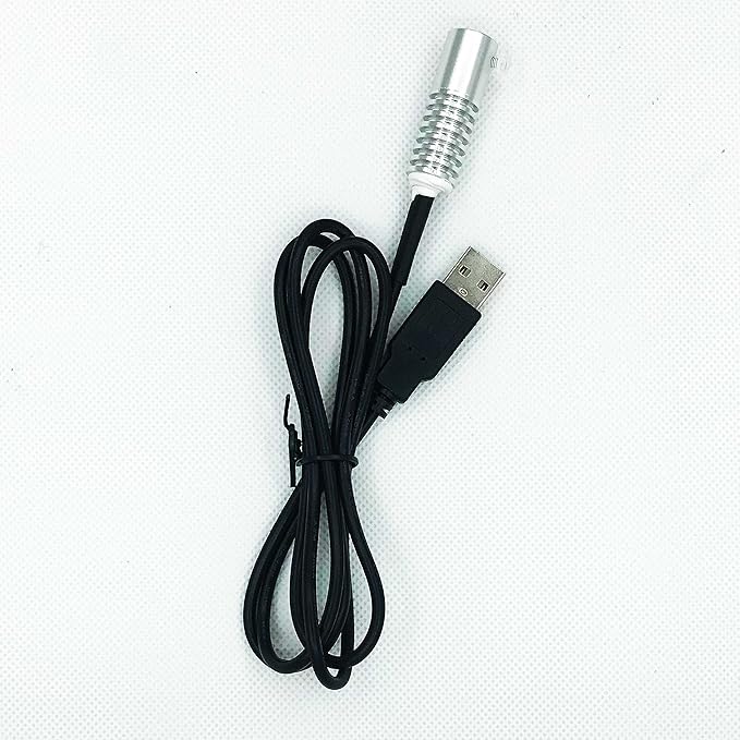 Side Glow Fiber Optic USB Light Source - Green, 5mm