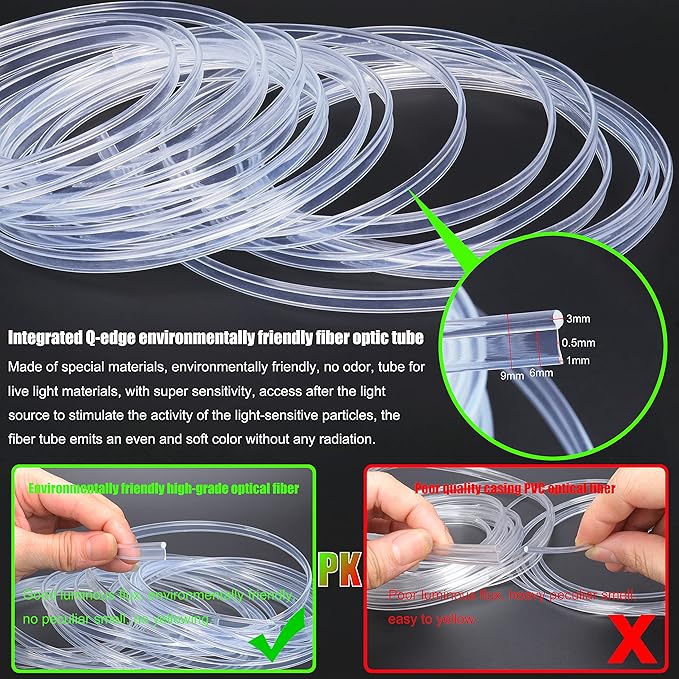 3 m Optic Fiber Car Ambient Lighting Kit Bluetooth App Control 64 Colors Multicoloured Music Interior Lighting Kit 12V 1W