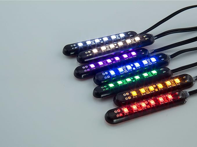 Oznium LED Modules (Straight Black, Blue LED)