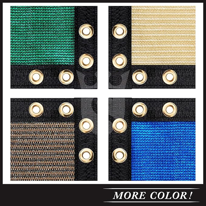Royal Shade Custom Size 6' x 15' Black Fence Privacy Screen Windscreen Cover Netting Mesh Fabric Cloth - Cable Zip Ties Included (We Make Custom Size)